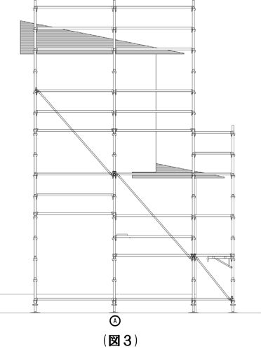 下屋足場図３
